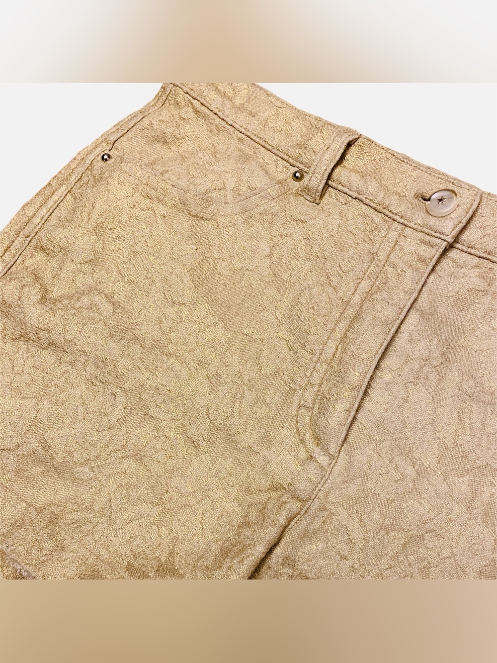 ESCADA | Metallic Gold Women's Shorts